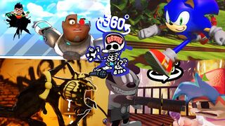360° FNF Game Over Compilation 3 feat. Sonic.EXE, Birdie, Mickey Mouse