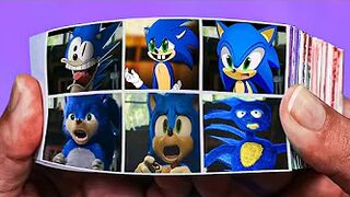 Funny Sonic Flipbook | Sonic Uh Meow Compilation Flip Book