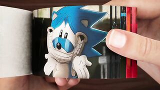 Funny Sonic Flipbook | Sonic Uh Meow Compilation Flip Book