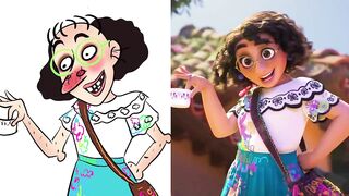 Encanto Movie : Drawing Funny Meme Moments Mirabel, Isabela, Luisa - Encanto Funny Compilation