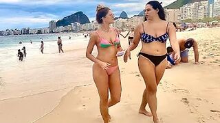 ????????Rio de Janeiro COPACABANA Beach Walk Tour BRAZİL