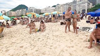 ????????Rio de Janeiro COPACABANA Beach Walk Tour BRAZİL