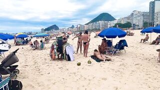 ????????Rio de Janeiro COPACABANA Beach Walk Tour BRAZİL