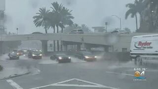 Heavy rain soaks Miami Beach