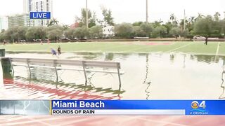 Heavy rain soaks Miami Beach