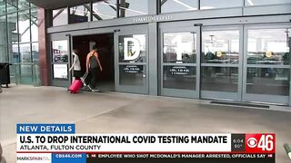 US drops COVID testing for international travel