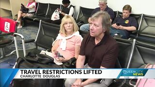 Travel restrictions lifted, CLT Airport sees large crowds