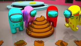 AMONG US vs POOP | BEST 3D ANIMATION #8389 | A SELECTION OF FUNNY MOMENTS ABOUT POOP AND IMPOSTOR