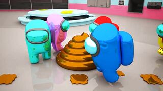 AMONG US vs POOP | BEST 3D ANIMATION #8389 | A SELECTION OF FUNNY MOMENTS ABOUT POOP AND IMPOSTOR