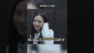 Yeji x Karina "My only celebrity friend" || aespa x itzy crumbs