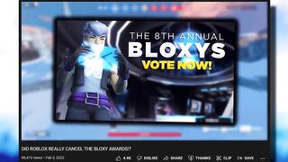 THE BLOXY AWARDS EVENT IS BACK!!! (ROBLOX 9TH ANNUAL BLOXY AWARDS 2022 CONFIRMED)