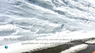 Japan is completely paralyzed: The height of snowdrifts exceeds 4 meters