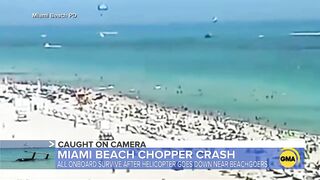 Chopper crashes off into water near Miami Beach | ABC News