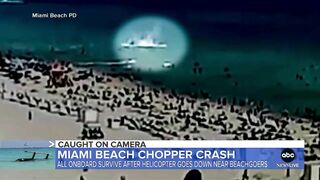 Chopper crashes off into water near Miami Beach | ABC News