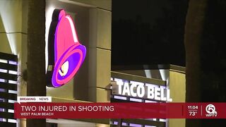 2 shot inside Taco Bell in West Palm Beach