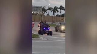 Dirt bike riders stop traffic in Pompano Beach