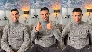 Ronaldo saying SIUUU after reaching 400m Instagram followers and makes £1.7m per post