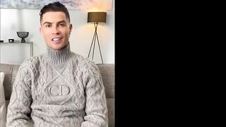 Ronaldo saying SIUUU after reaching 400m Instagram followers and makes £1.7m per post