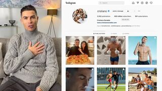 Cristiano Ronaldo reaction and celebrates 400 MILLION Instagram followers