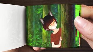 Alex and Steve Moment | Minecraft | Anime Flipbook #31 | Dream Art