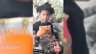 Gabrielle Union and her daugther Kaavia James Union Wade do the Beyonce Drop Challenge❤️????????