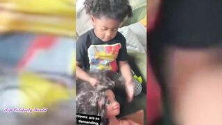 Gabrielle Union and her daugther Kaavia James Union Wade do the Beyonce Drop Challenge❤️????????