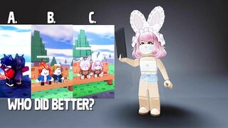 WHO DID IT BETTER? ???? #roblox