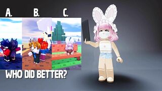 WHO DID IT BETTER? ???? #roblox