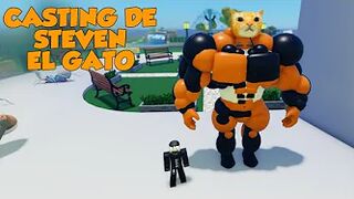 CASTING DE STEVEN EL GATO (ROBLOX) ft. @RoxiCake Gamer