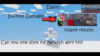 Can You One Shot Infinite HP Using Aery Kit? (Roblox Bedwars)