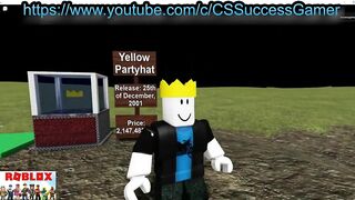 Runescape Rare Party Hat revisted in Roblox World