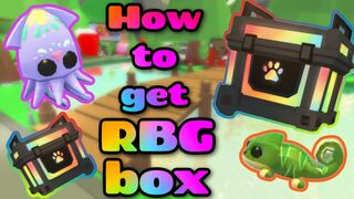 Adopt Me Roblox- How to get an RBG box with squid, chameleon, or items