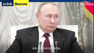 'Speak directly!': Putin has tense exchange with his chief spy