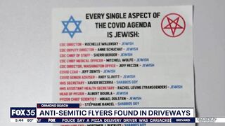 Ormond Beach residents find antisemitic flyers in driveway