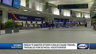 Friday storm could cause travel troubles for school vacationers