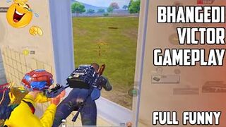 BHANGEDI VICTOR FUNNY GAMEPLAY WITH FUNNY COMMENTARY BGMI GAMEPLAY #bgmi #funny #jevel