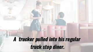 Funny Joke- A trucker pulled into his regular diner, and tries to confuse the new blonde waitress