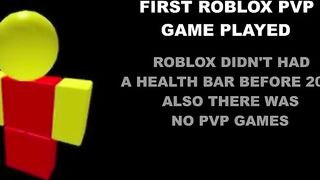 Roblox player becoming old (First PVP game)