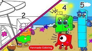 Numberblock 2 Accidentally Wore a Bikini | Numberblocks Fanmade Coloring Story