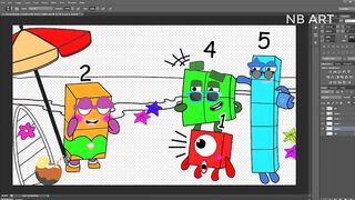 Numberblock 2 Accidentally Wore a Bikini | Numberblocks Fanmade Coloring Story