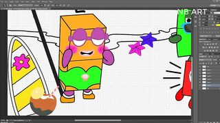 Numberblock 2 Accidentally Wore a Bikini | Numberblocks Fanmade Coloring Story