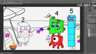 Numberblock 2 Accidentally Wore a Bikini | Numberblocks Fanmade Coloring Story