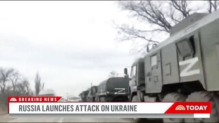 Russia Launches Attack On Ukraine Overnight