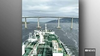 Antarctic icebreaker not yet cleared to travel under Hobart's Tasman Bridge | ABC News