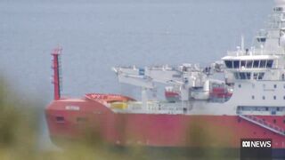 Antarctic icebreaker not yet cleared to travel under Hobart's Tasman Bridge | ABC News