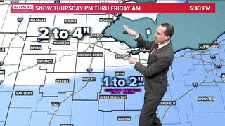 ALERT DAY begins with steady snow this evening, slick travel Friday morning | WTOL 11 Weather - 2/24