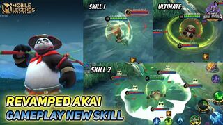 REVAMPED AKAI - NEW MODEL & GAMEPLAY NEW SKILL/SKILL BARU - MOBILE LEGENDS