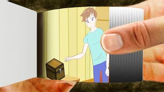 [FLIPBOOK] Mmm.. Steve! | Minecraft Anime Animation Season 3 (Steve im Stuck)