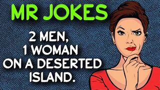 Funny Joke - A Married Couple Have Been Stranded On A Deserted Island For Many Years