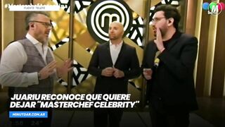 Juariu reconoce que quiere dejar "MasterChef Celebrity"- Minuto Argentina